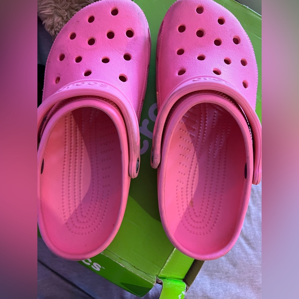 Pink Crocs